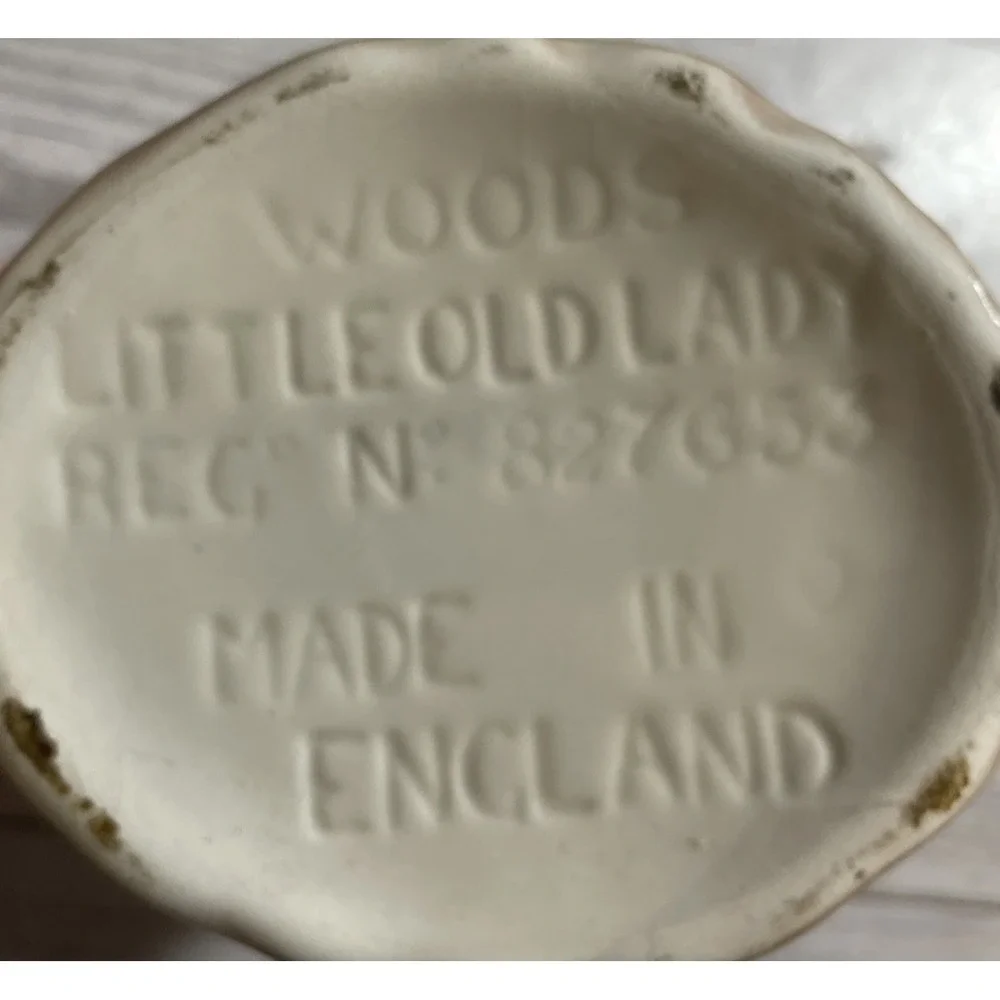 H.J. Wood Vintage 1938 Little‎ Old Lady Tea Set England Collectible 3 Pieces
